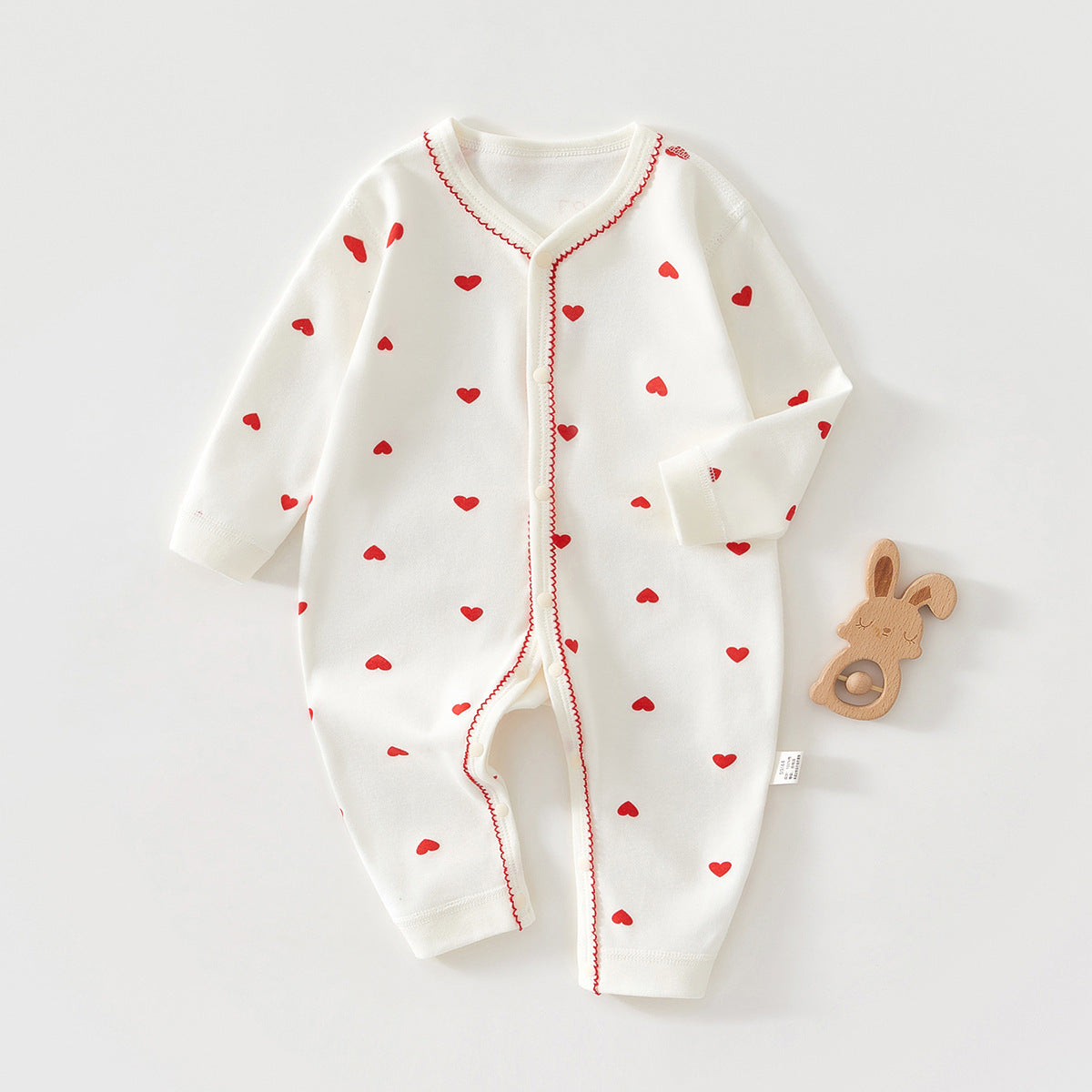 Pure Cotton Boneless Long Sleeve Newborn Baby Jumpsuit