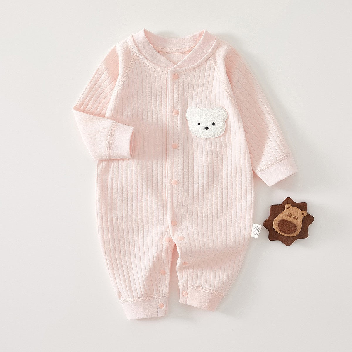 Pure Cotton Boneless Long Sleeve Newborn Baby Jumpsuit