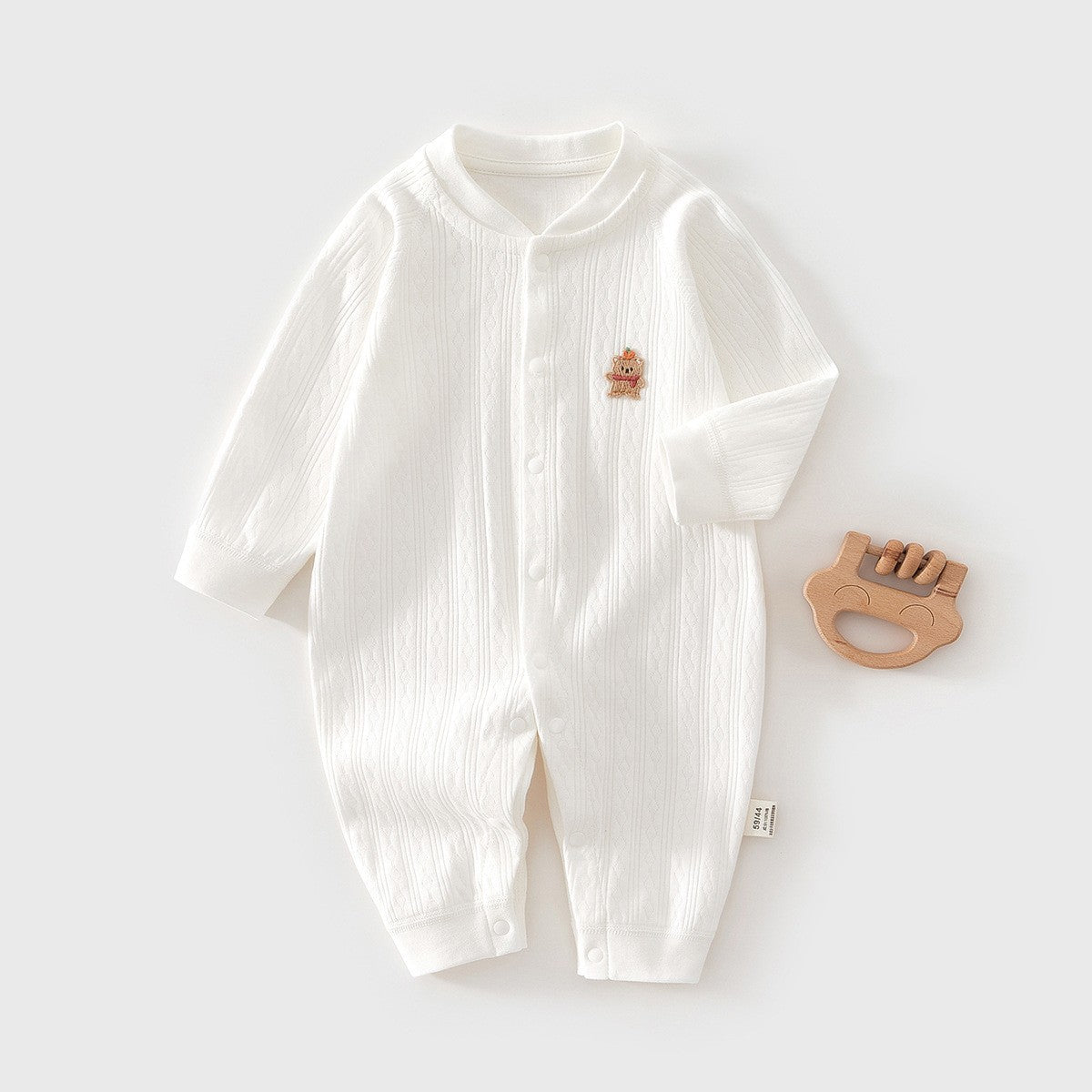 Pure Cotton Boneless Long Sleeve Newborn Baby Jumpsuit
