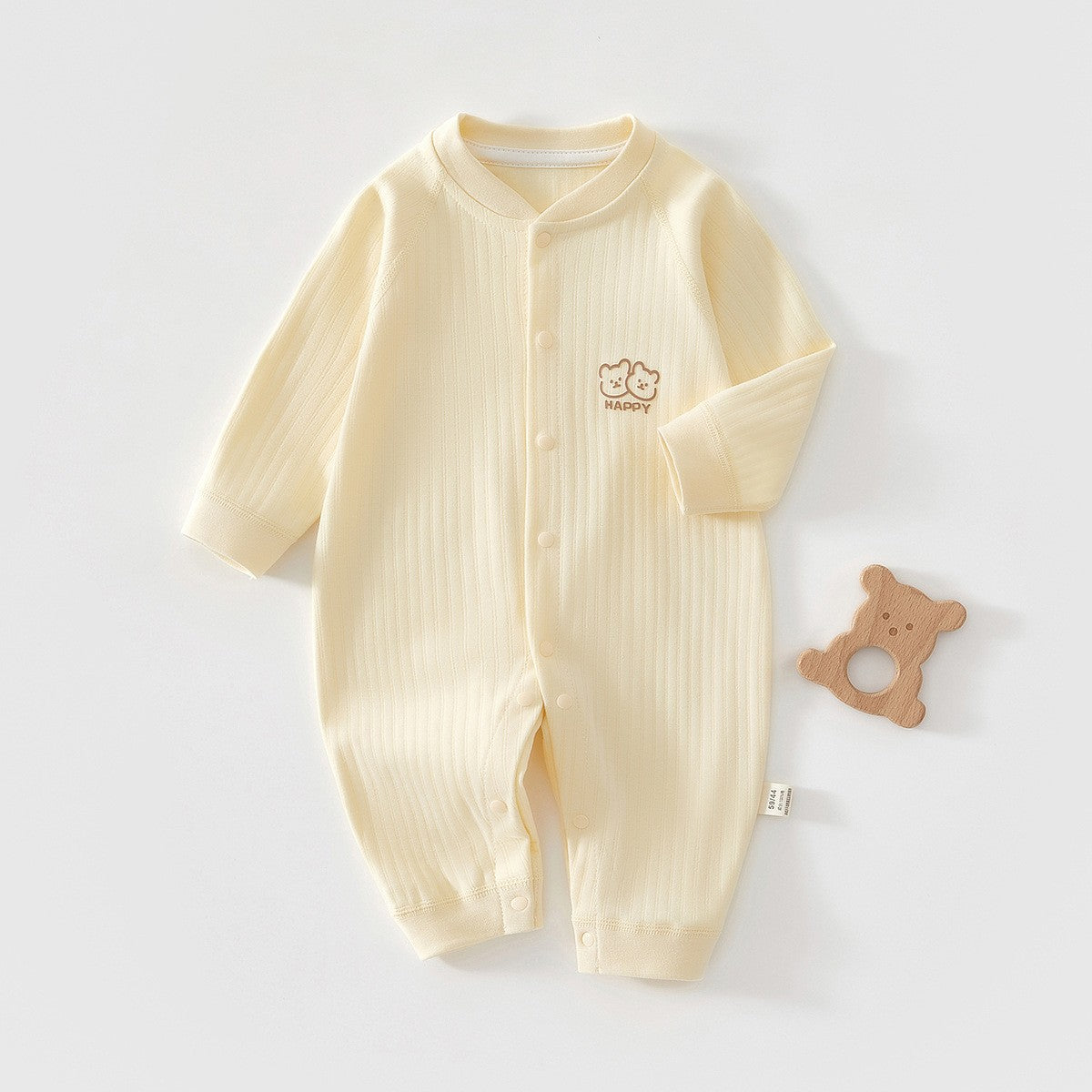 Pure Cotton Boneless Long Sleeve Newborn Baby Jumpsuit