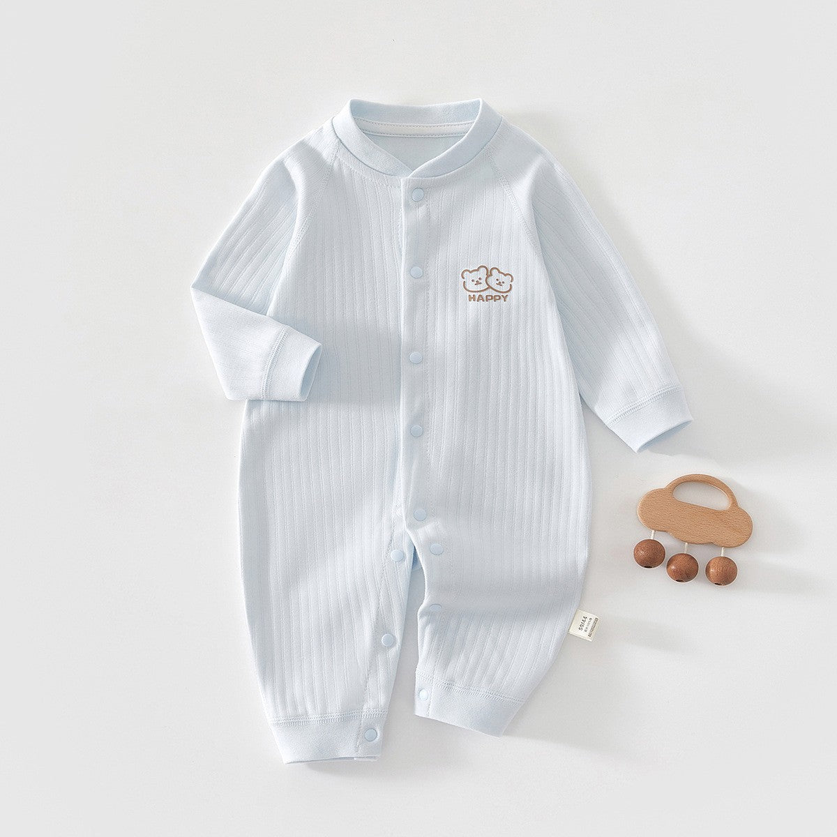 Pure Cotton Boneless Long Sleeve Newborn Baby Jumpsuit