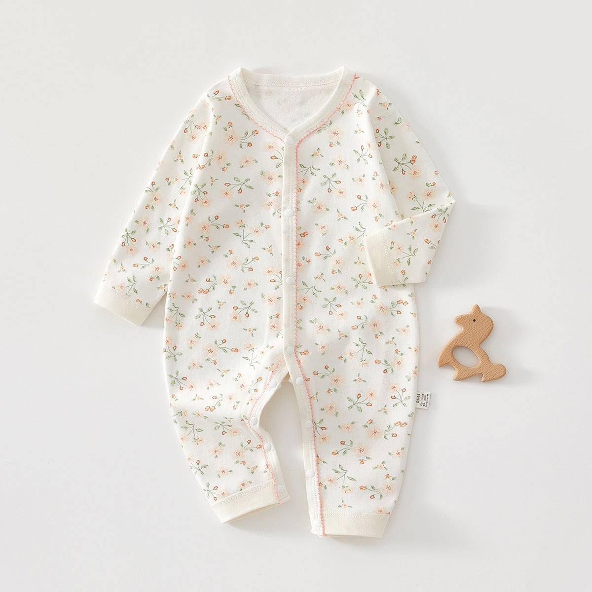 Pure Cotton Boneless Long Sleeve Newborn Baby Jumpsuit