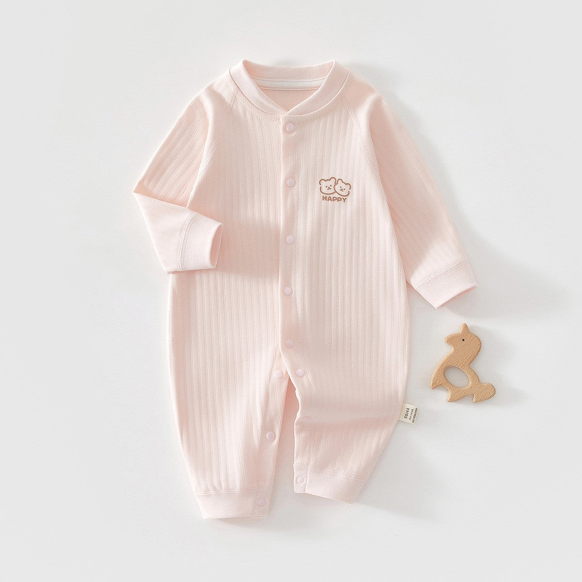 Pure Cotton Boneless Long Sleeve Newborn Baby Jumpsuit