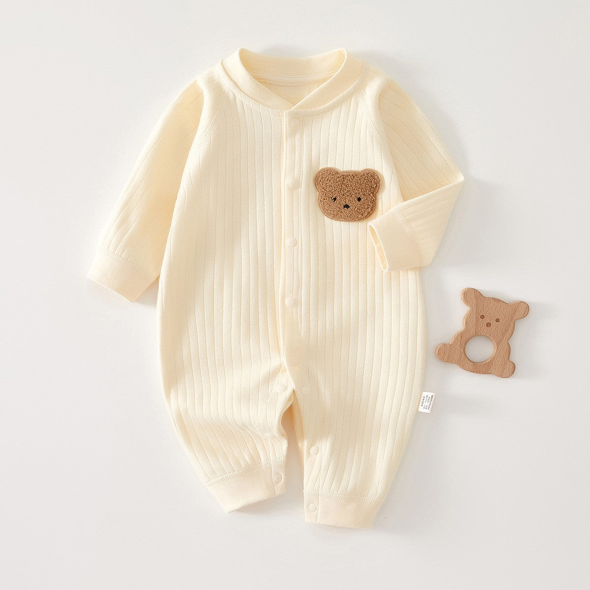Pure Cotton Boneless Long Sleeve Newborn Baby Jumpsuit