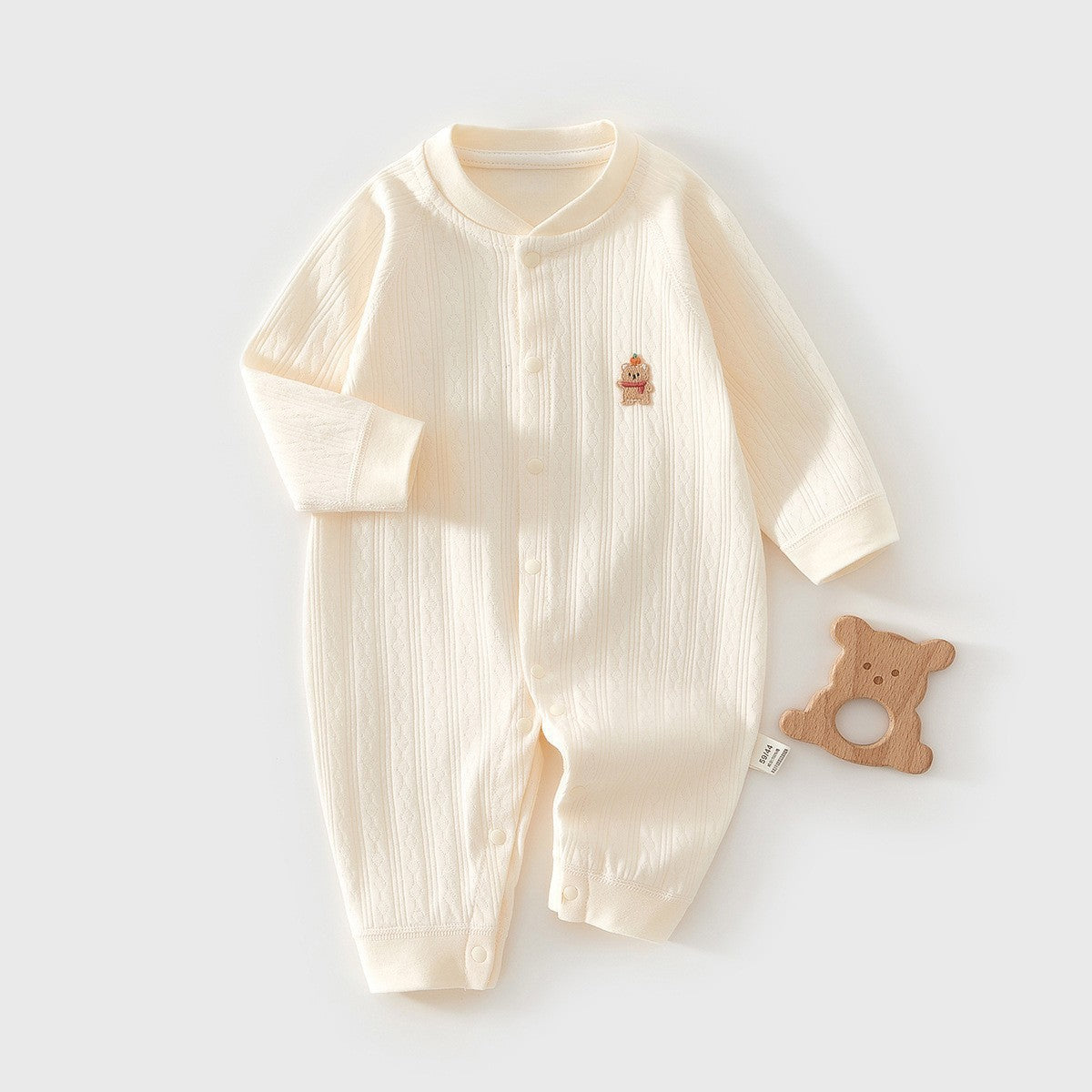 Pure Cotton Boneless Long Sleeve Newborn Baby Jumpsuit