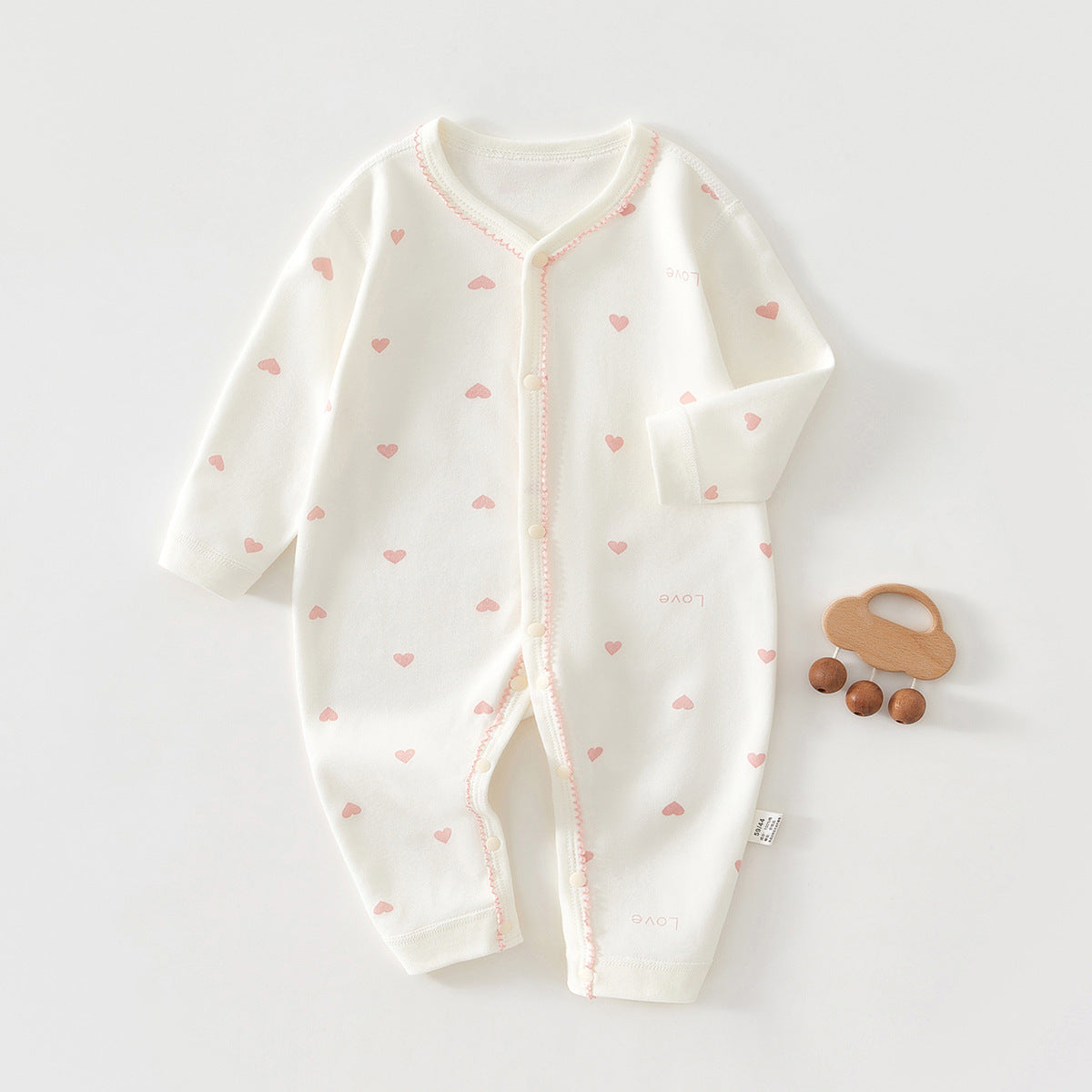 Pure Cotton Boneless Long Sleeve Newborn Baby Jumpsuit