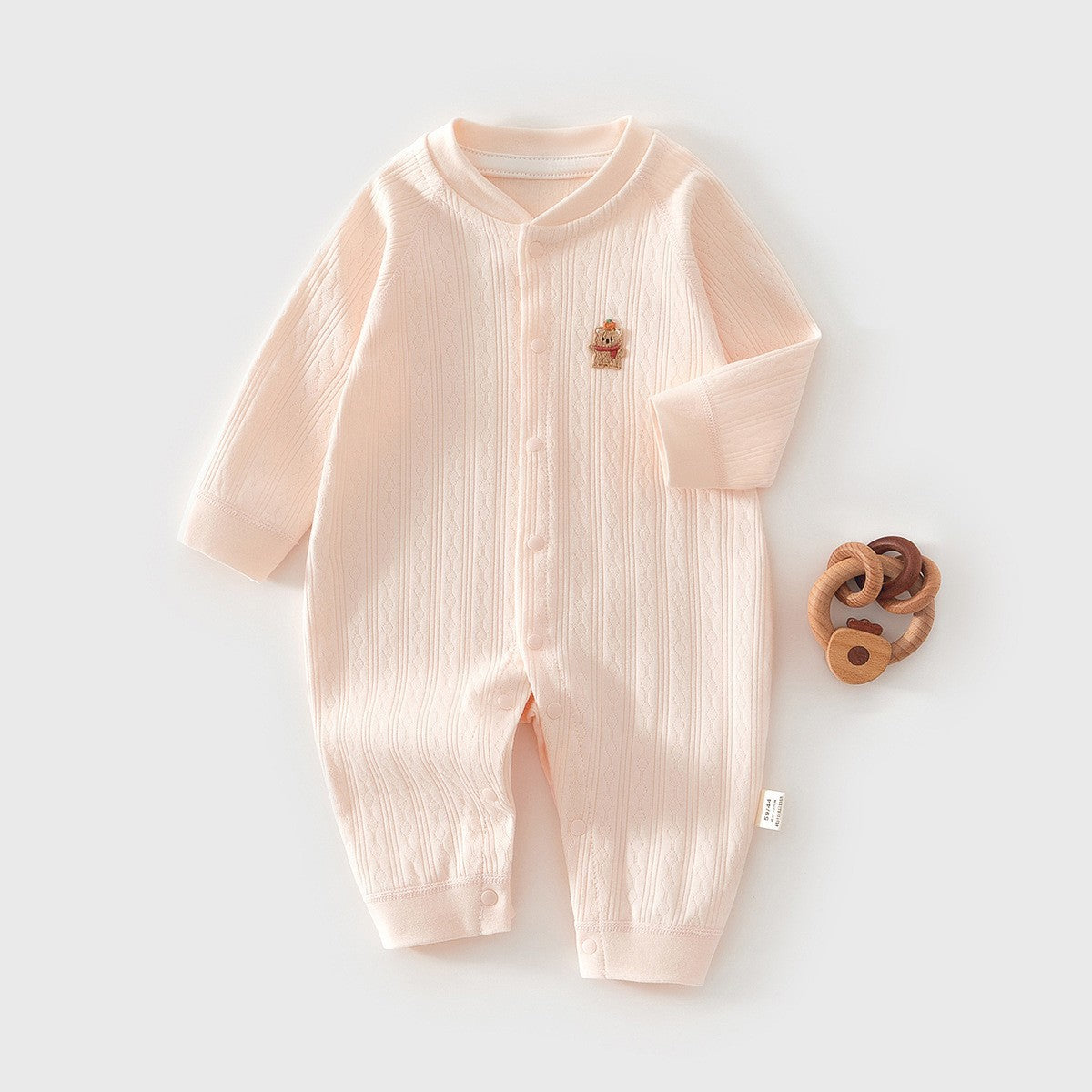 Pure Cotton Boneless Long Sleeve Newborn Baby Jumpsuit