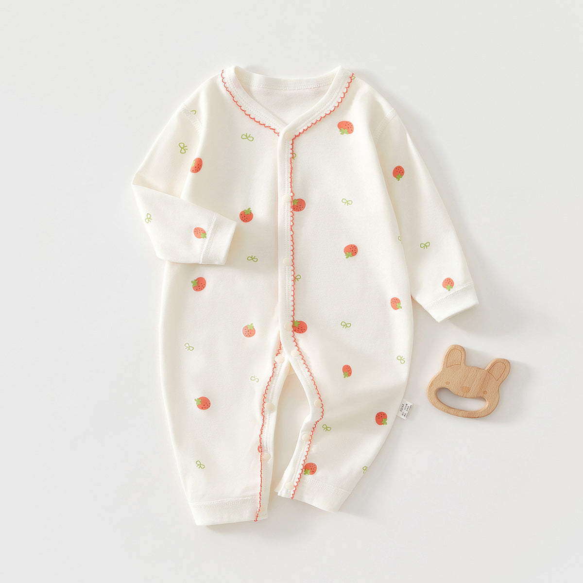 Pure Cotton Boneless Long Sleeve Newborn Baby Jumpsuit